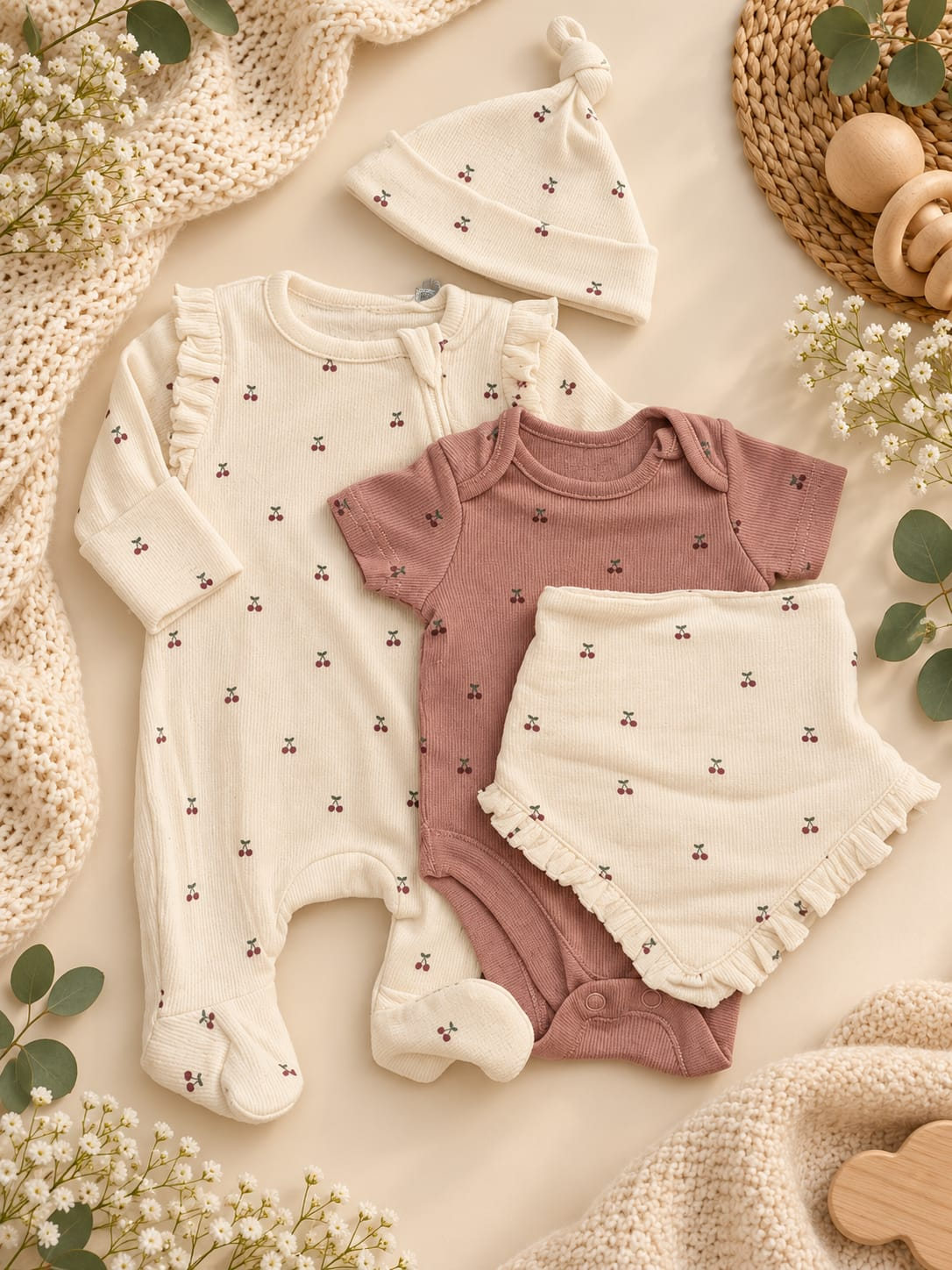 Cherry 4-Piece Set