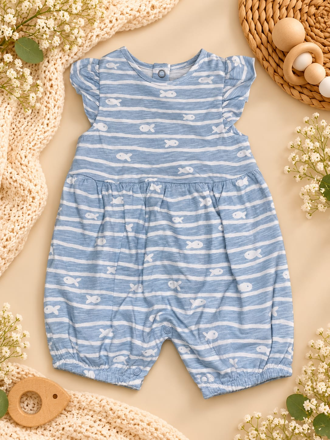 Little Fish Flutter Romper