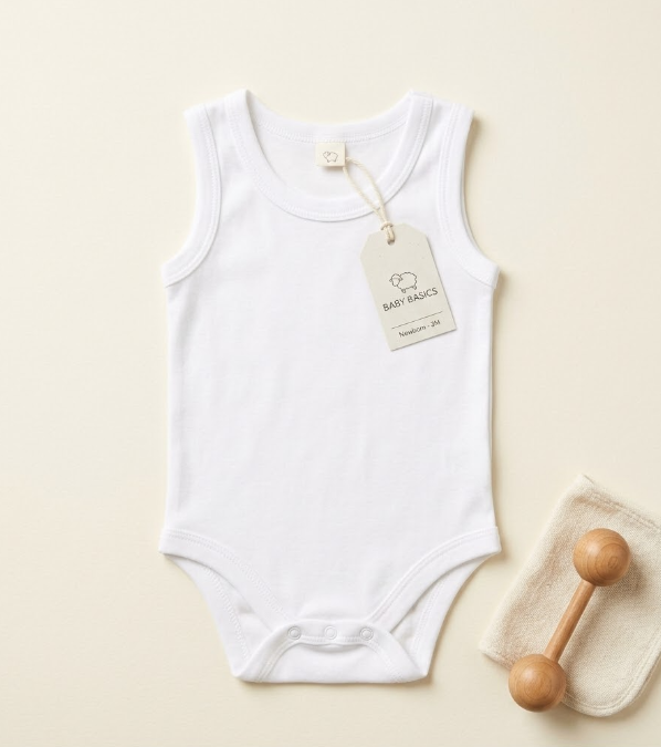 White Sleeveless Bodysuit